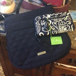 Vera Bradley crossbody & wallet.